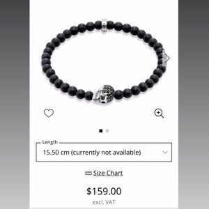 Thomas Sabo sterling silver skull bracelet